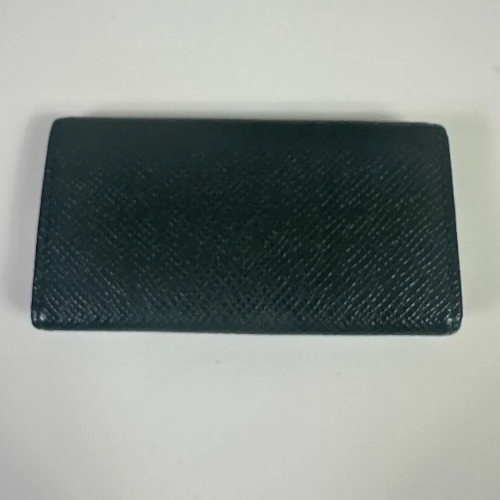 Louis Vuitton Green Taiga‎ Leather 4 Key Case Holder